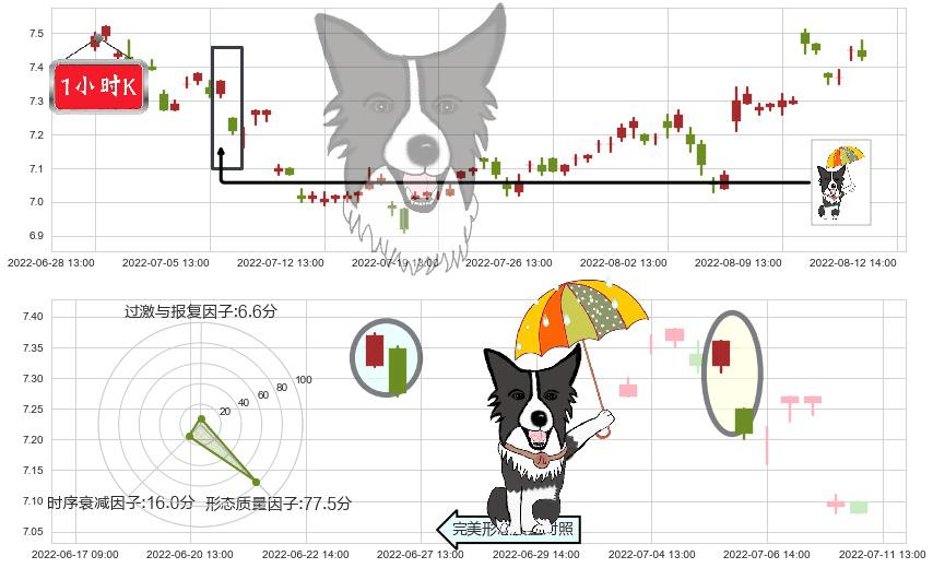中金黄金(sh600489)倾盆大雨K线图-阿布量化