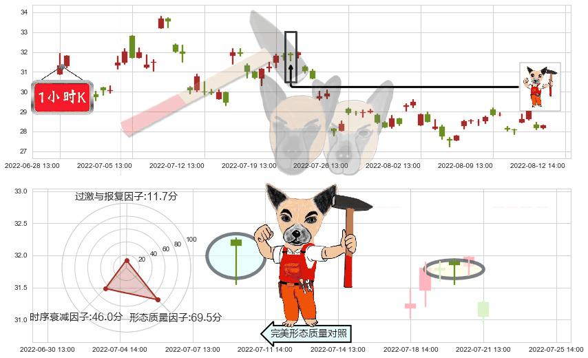 杉杉股份(sh600884)锤头线(锤子线)K线图-阿布量化