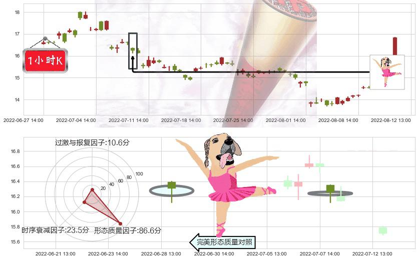 沧州大化(sh600230)单针探底（定海神针）K线图-阿布量化