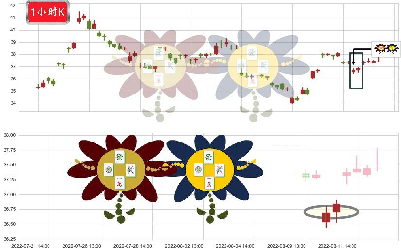 恒瑞医药(sh600276)低位并排阳线K线图-阿布量化