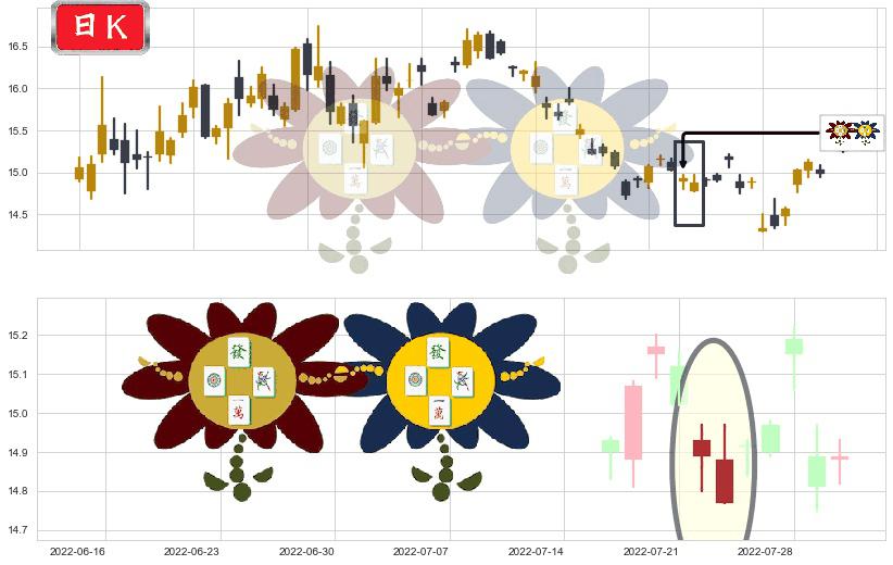 大华股份(sz002236)低位并排阳线K线图-阿布量化