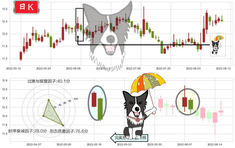 张江高科(sh600895)倾盆大雨K线图-阿布量化