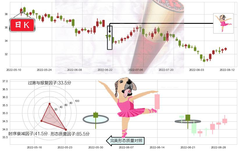 海螺水泥(sh600585)单针探底（定海神针）K线图-阿布量化