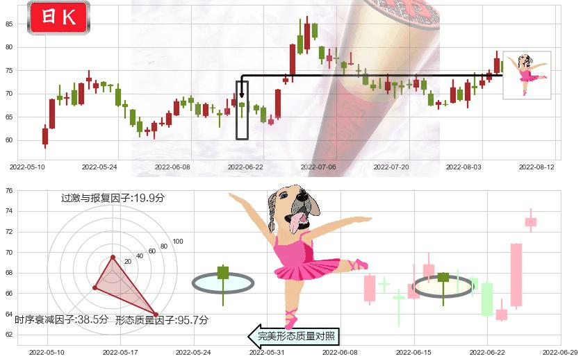 闻泰科技(sh600745)单针探底（定海神针）K线图-阿布量化