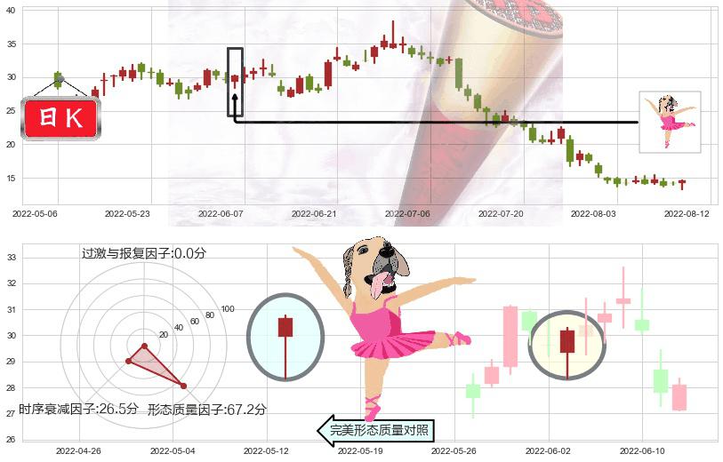 碧桂园服务(hk06098)单针探底（定海神针）K线图-阿布量化