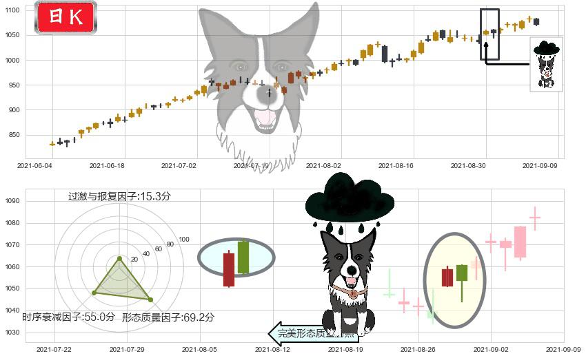 达芬奇手术机器人(usISRG)乌云盖顶K线图-阿布量化