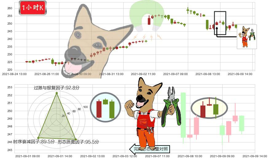 Spotify Technology S.A.(usSPOT)下跌镊子线(n形磁铁)K线图-阿布量化