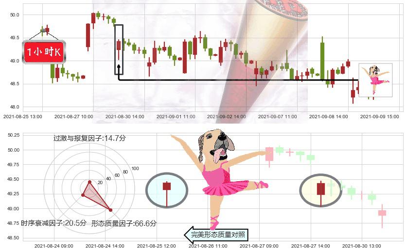 通用汽车(usGM)单针探底（定海神针）K线图-阿布量化