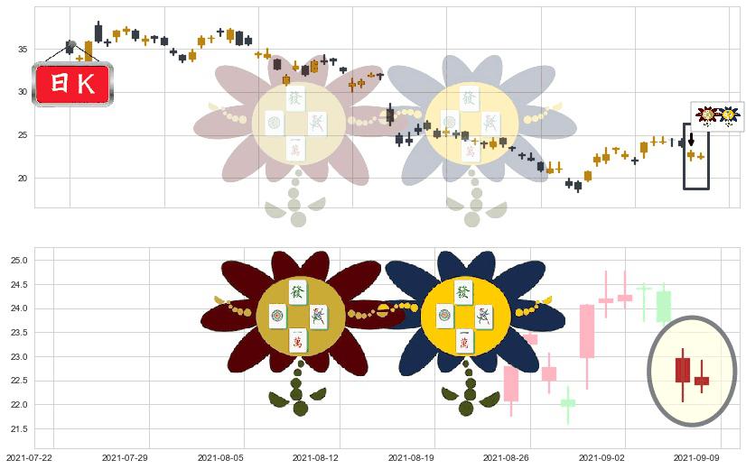 宝尊电商(usBZUN)低位并排阳线K线图-阿布量化