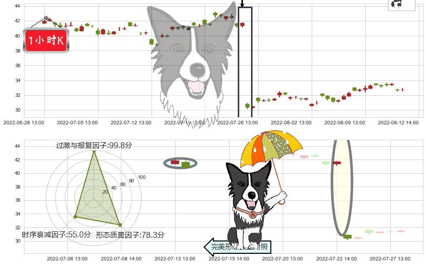 四创电子(sh600990)倾盆大雨K线图-阿布量化