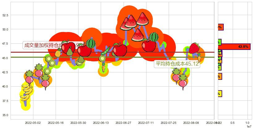 士兰微(sh600460)持仓成本图-阿布量化