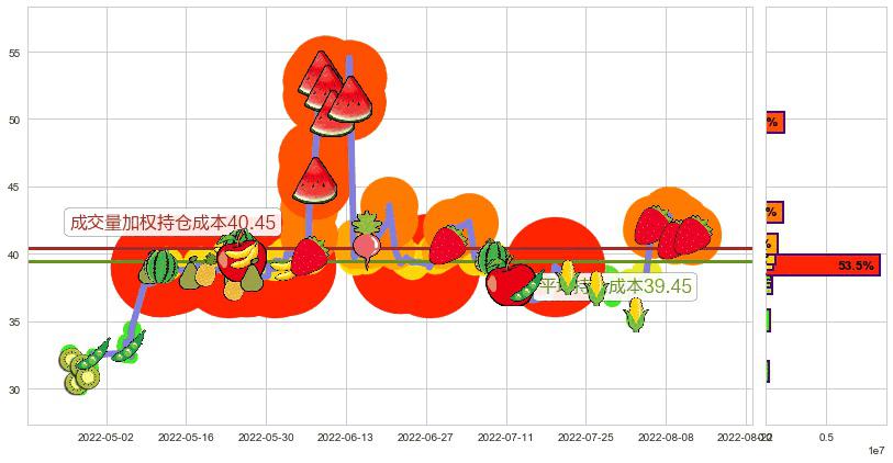 中国软件(sh600536)持仓成本图-阿布量化