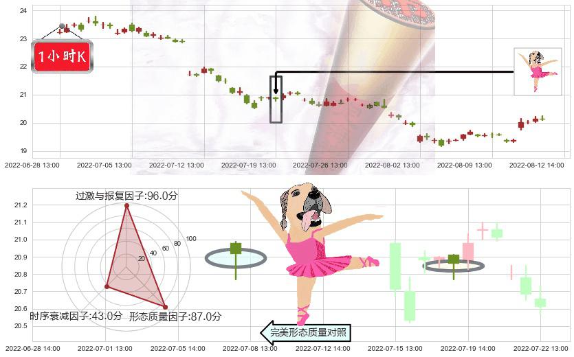 中国太保(sh601601)单针探底(定海神针)K线图-阿布量化