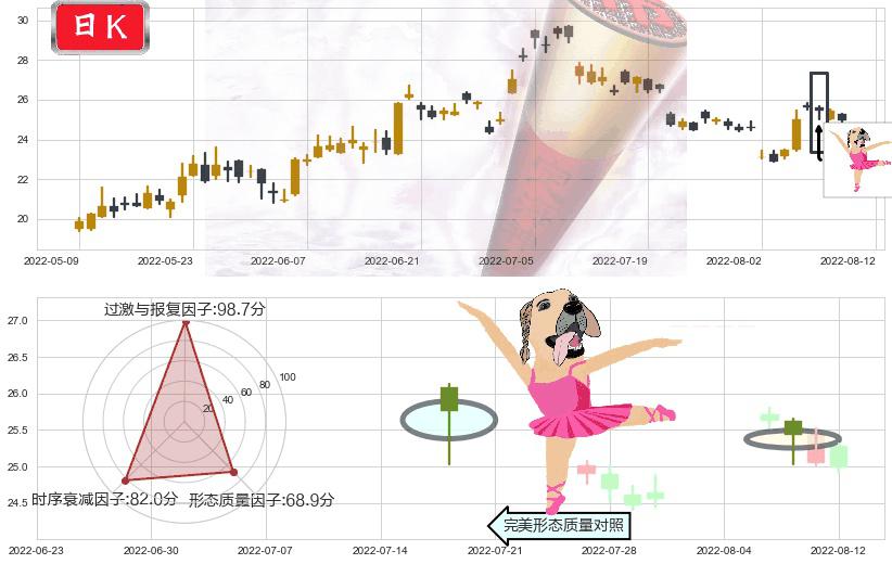 江特电机(sz002176)单针探底(定海神针)K线图-阿布量化