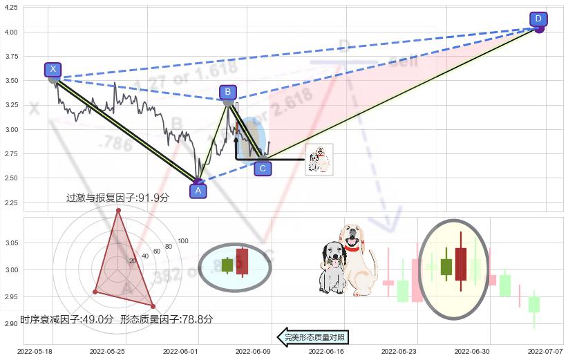 阳包阴形态+单针探底（定海神针） ➕ 谐波(XABCD)