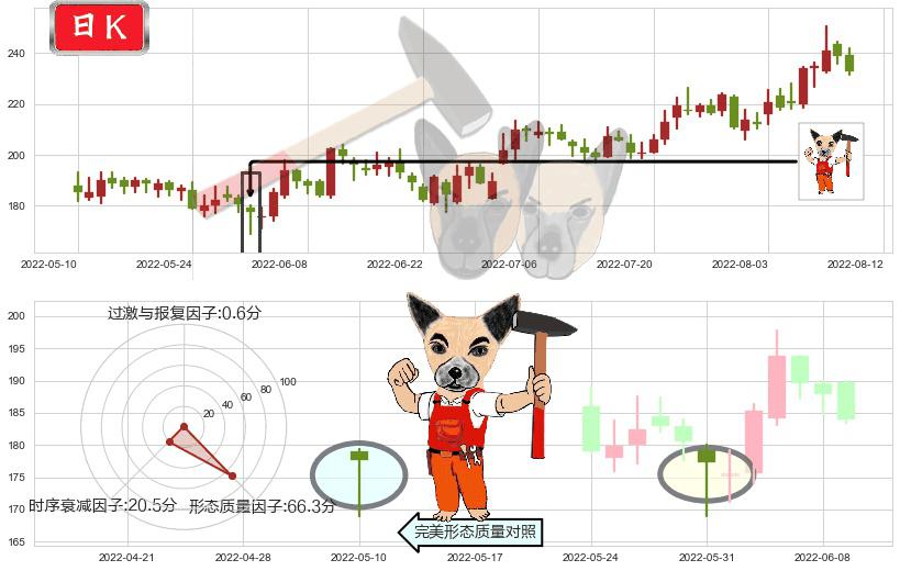 紫光国微(sz002049)锤头线（锤子线）K线图-阿布量化