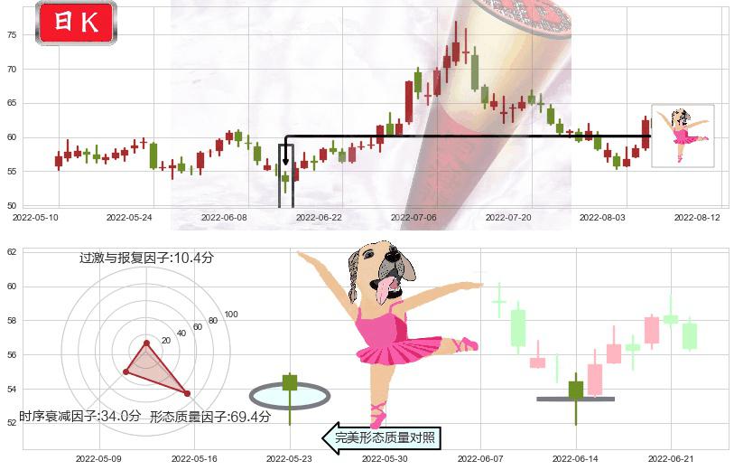 汇顶科技(sh603160)单针探底（定海神针）K线图-阿布量化