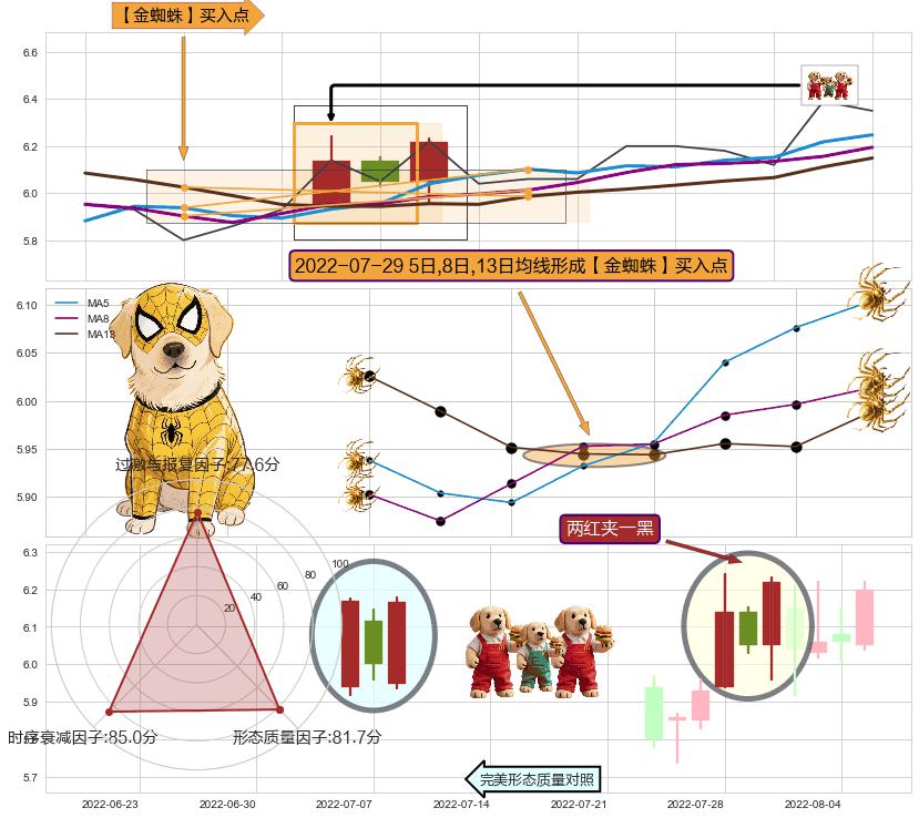 两红夹一黑 ➕ 【金蜘蛛】买入点