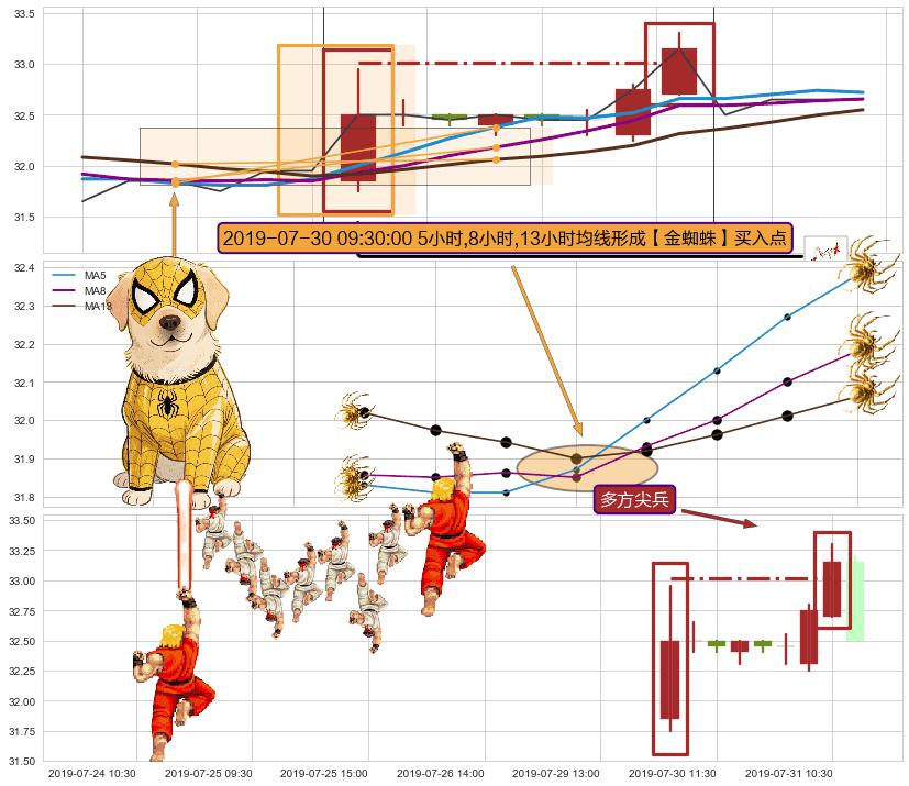 多方尖兵+冉冉上升|稳步上涨 ➕ 【金蜘蛛】买入点