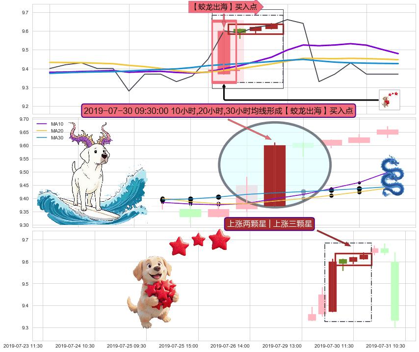 上涨两颗星 | 上涨三颗星 ➕ 【蛟龙出海】买入点