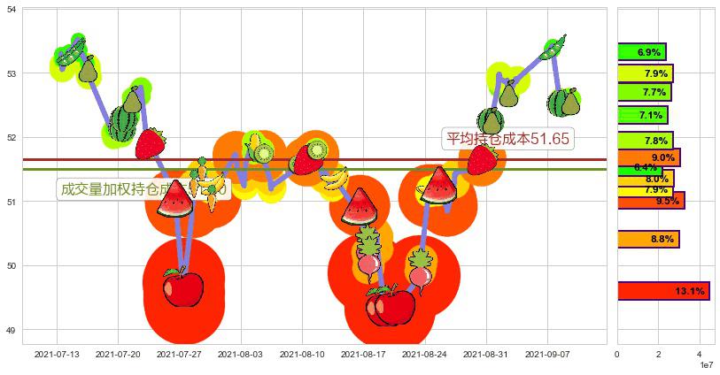 新兴市场ETF-Vanguard(usVWO)持仓成本图-阿布量化