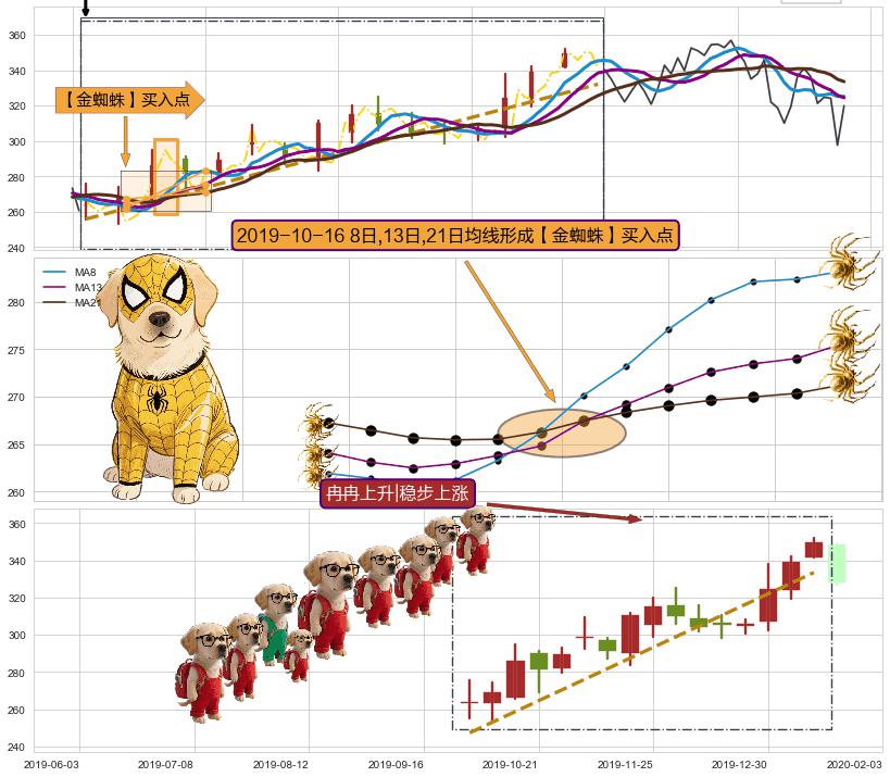 冉冉上升|稳步上涨 ➕ 【金蜘蛛】买入点